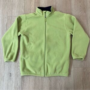 Lands' End Green Aircore 200 Full Zip Polartec Fleece Jacket Size XL (18-20)